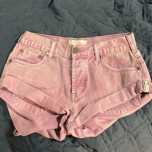 One Teaspoon shorts. Pink/Faded Red Size 25. EUC